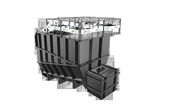 Rustproof 3*7.5kw 35m3 Material Storage Bins